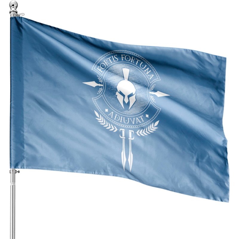Fortis Fortuna Adiuvat - Latin House Flags for Outdoor Use — Decorative Flags