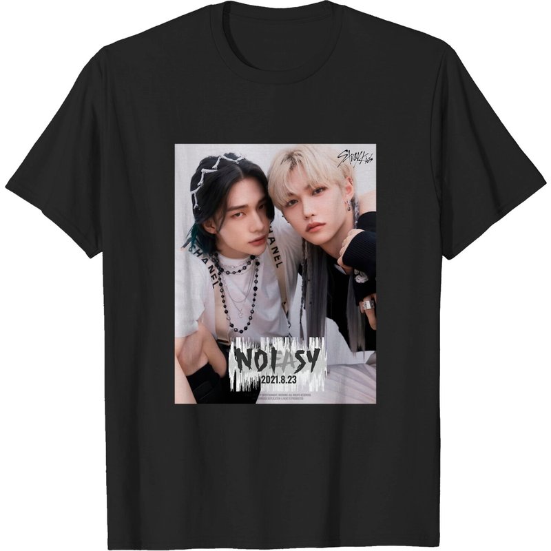T-shirt classique Hyunjin, Felix Stray Kids Not Easy pour hommes — T-shirts pour hommes