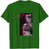Itzy Yeji T-shirt Classique Noir et Blanc avec Détails Roses pour Hommes — T-shirts pour hommes