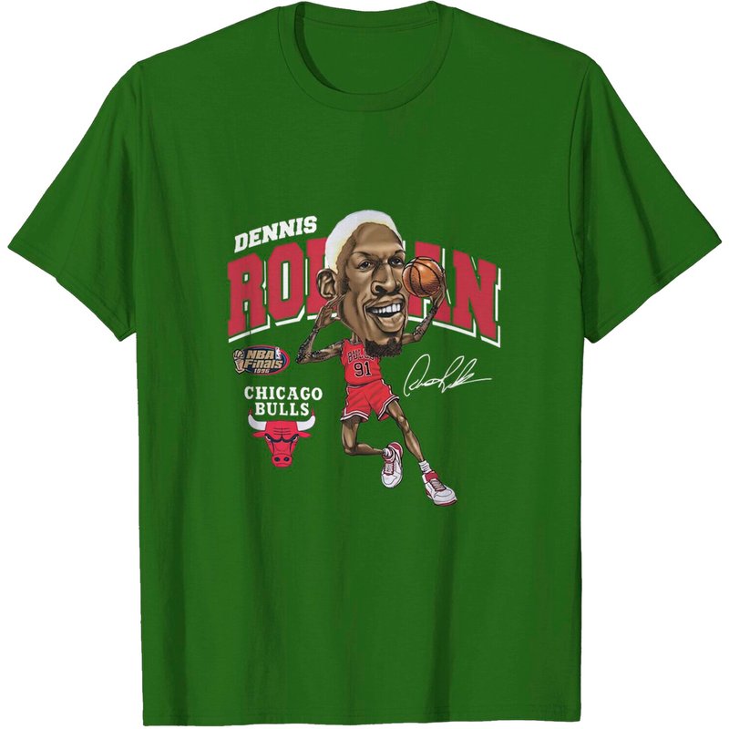T-Shirt Noir pour Hommes Dennis Rodman — T-shirts pour hommes