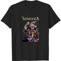 Vintage The Boondocks Cartoon TV Series T-Shirt for Men
