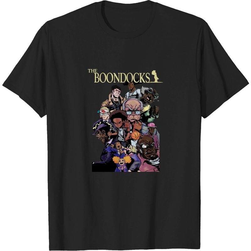 T-Shirt Vintage The Boondocks Série Animée pour Hommes — T-shirts pour hommes