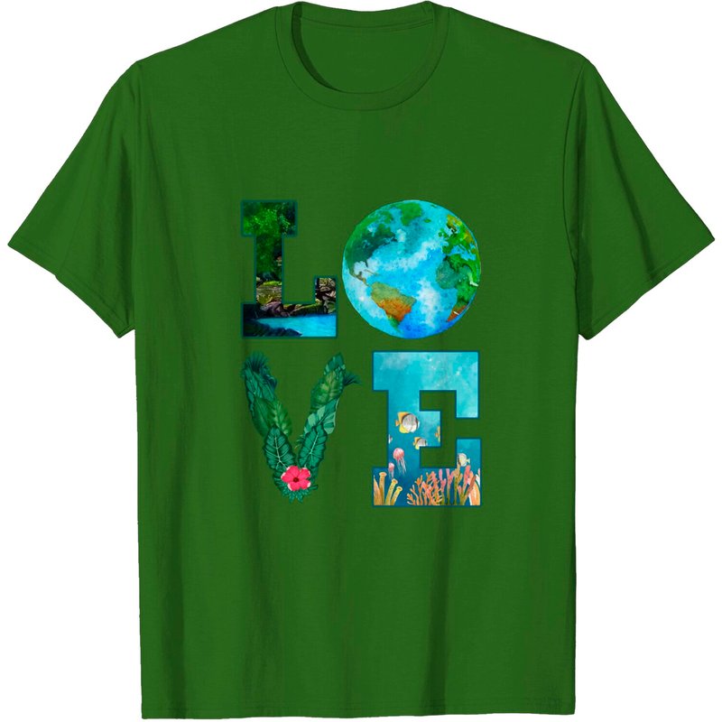 T-shirt Love World Earth Day Planet Anniversary pour hommes — T-shirts pour hommes