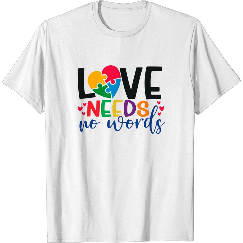 T-shirt Love Needs No Words pour hommes — T-shirts pour hommes