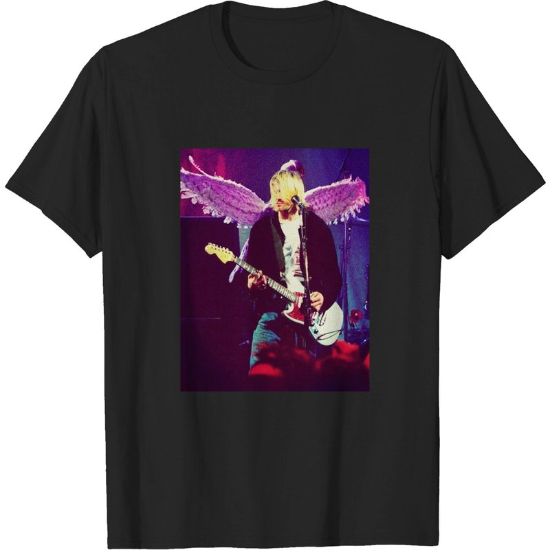 T-shirt de musique Kurt Cobain pour hommes - Noir — T-shirts pour hommes