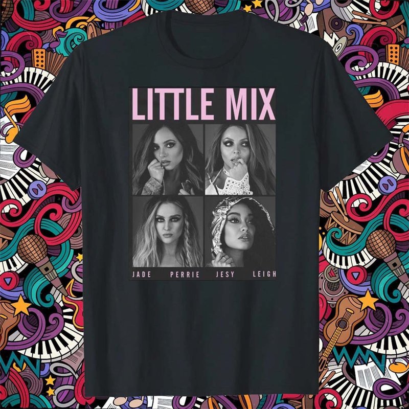 T-Shirt Merch pour Hommes Little Mix en Noir — T-shirts pour hommes
