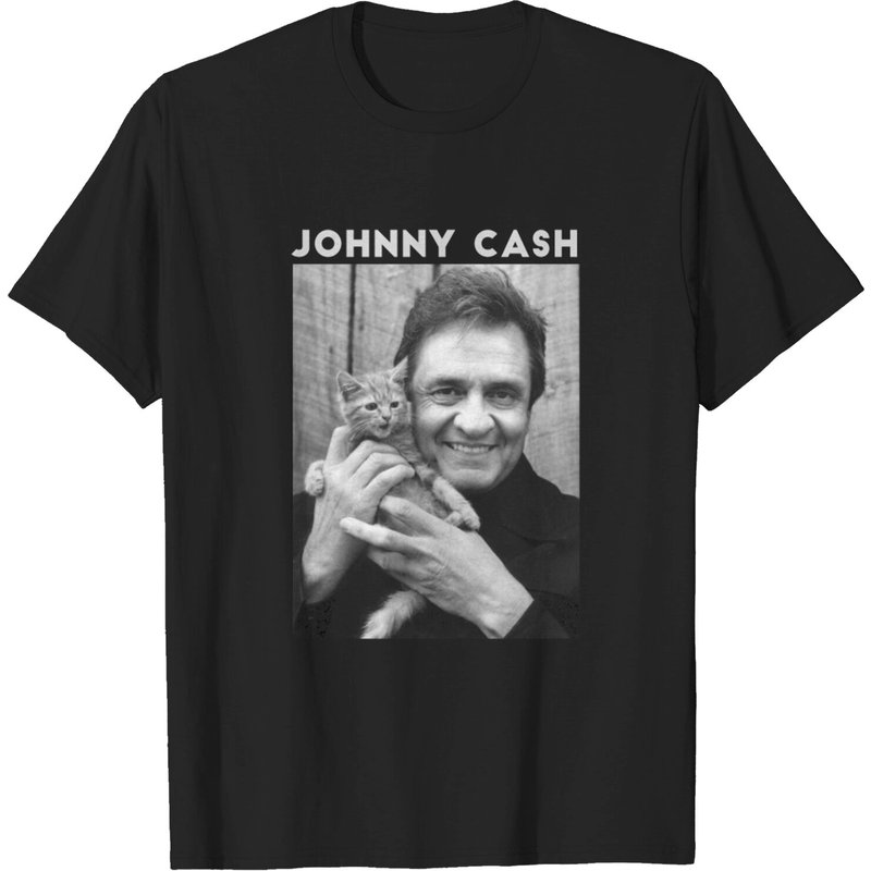 T-shirt Johnny Cash pour hommes en noir — T-shirts pour hommes