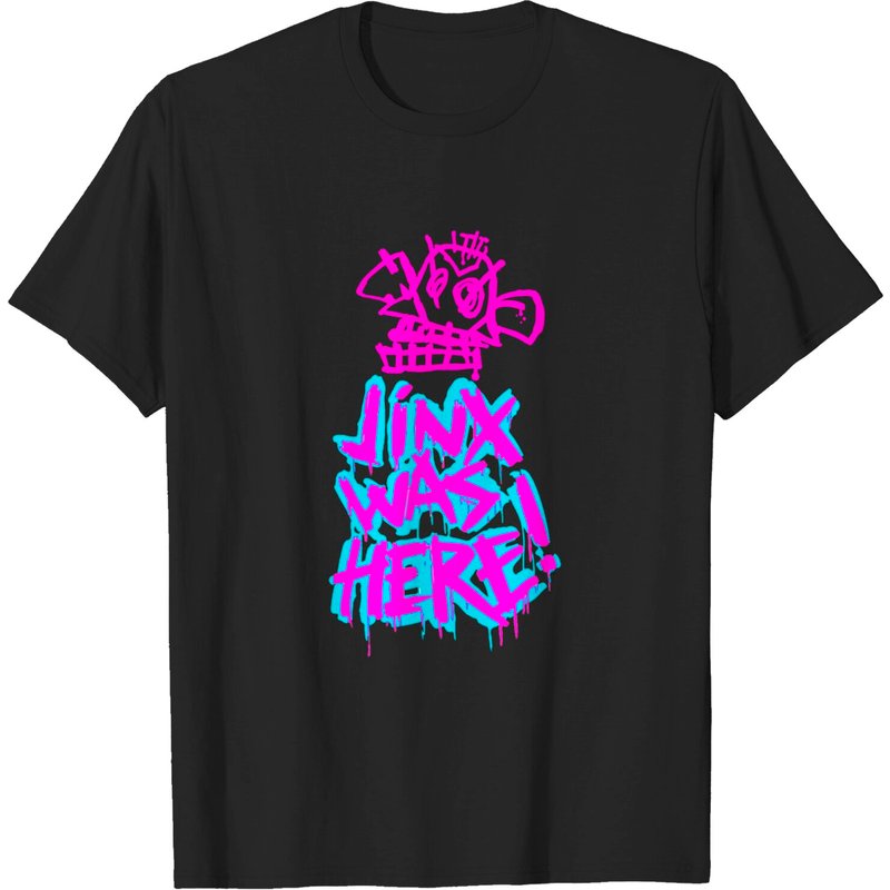 T-shirt Jinx Arcane League Of Legends pour hommes