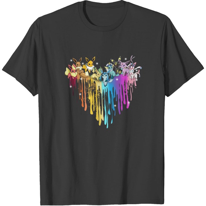 T-shirt Pkm Évolution d'Eevee pour hommes — T-shirts pour hommes