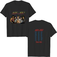 T-Shirt Noir Bon Jovi Tour '84 pour Hommes — T-shirts pour hommes