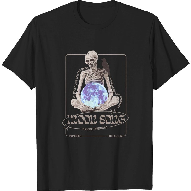 T-shirt Moon Song Phoebe Bridgers pour hommes - Noir — T-shirts pour hommes
