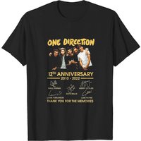 T-shirt Signatures 12e Anniversaire 2010-2022 One Direction pour hommes — T-shirts pour hommes
