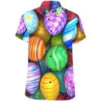 Colorful Easter Egg Hawaiian Shirt for Men