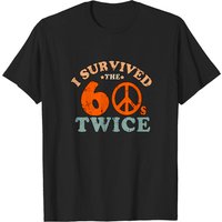 T-shirt I Survived The Sixties 60s Twice pour hommes — T-shirts pour hommes