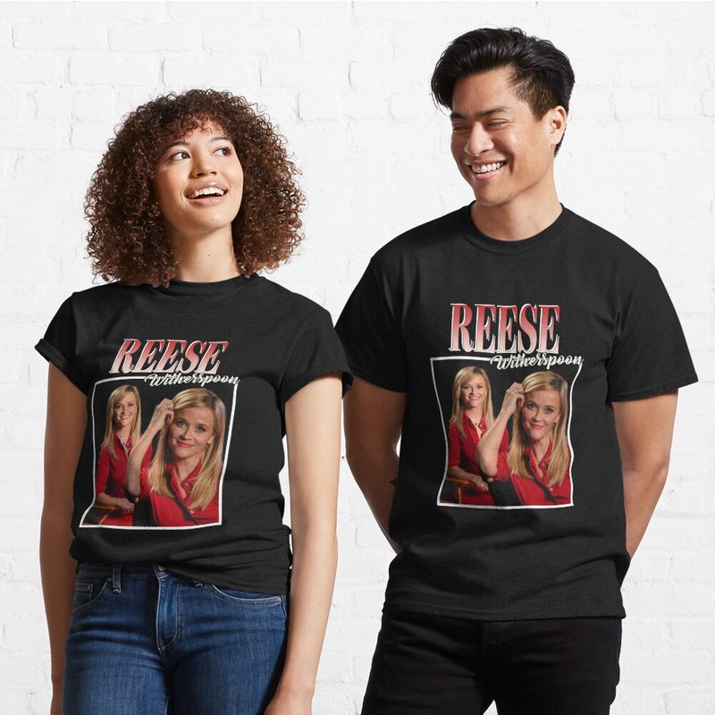 T-Shirt Classique Reese Witherspoon pour Hommes en Noir — T-shirts pour hommes