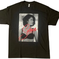 T-shirt Selena pour hommes en noir