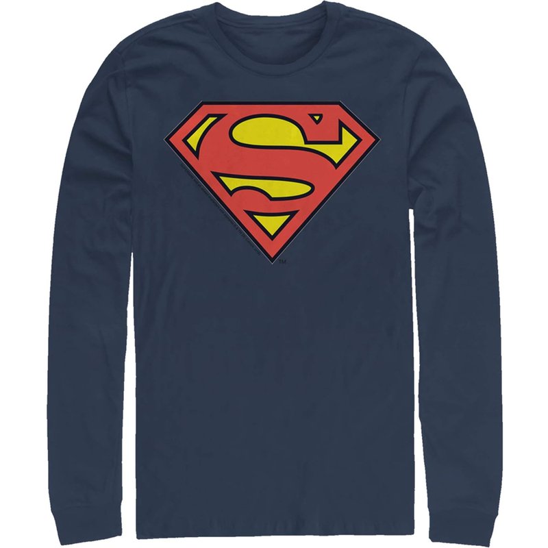 T-shirt à manches longues avec logo Superman — T-shirts pour hommes