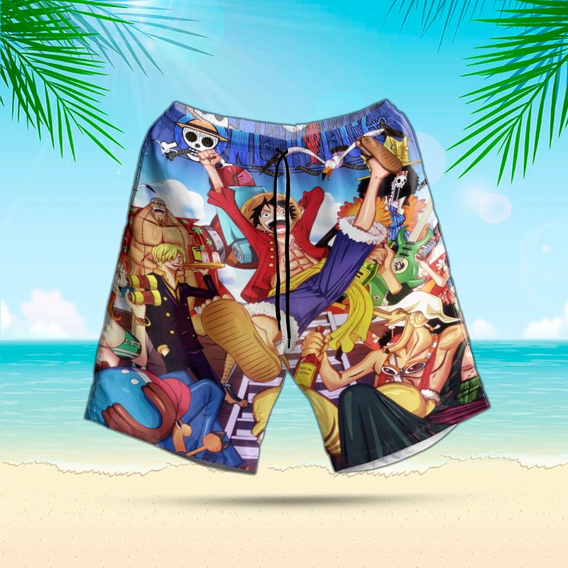 Men's Beach Shorts with Breathable Lining and Quick Dry Fabric — Fashion Accessories