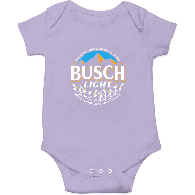 Busch Light Beer Corn Circle Logo Baby Onesie