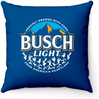 Busch Light Beer Corn Circle Logo Decorative Cushions