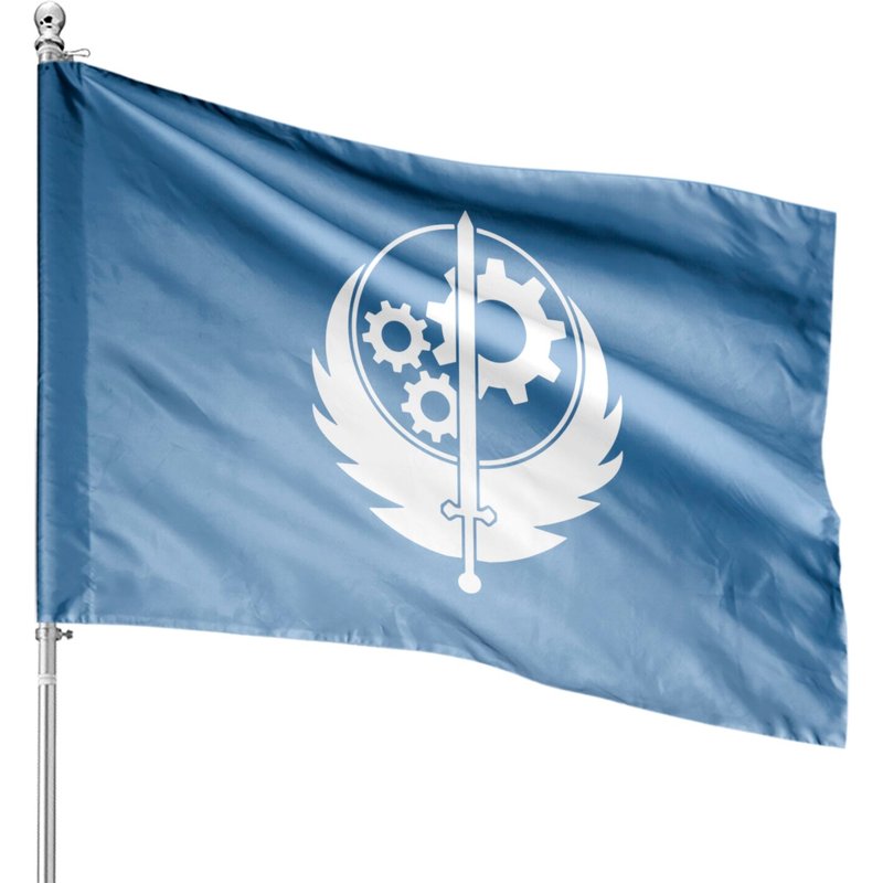Brotherhood Of Steel Double-Sided House Flags — Decorative Flags