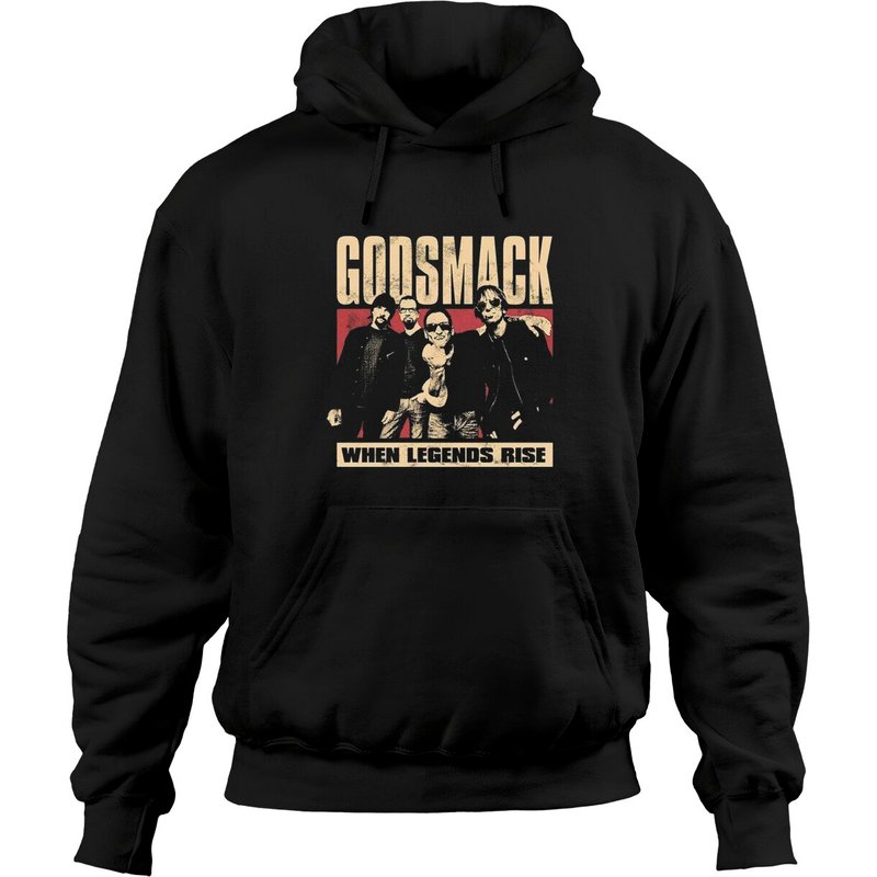 Hoodies Unisexe Godsmack : Photo Legends en Noir — Sweats à capuche pour hommes