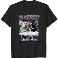T-shirt Vintage Dj Screw pour Hommes en Noir — T-shirts pour hommes