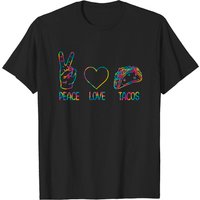 Funny Taco T-Shirt for Men - Peace Love Tacos