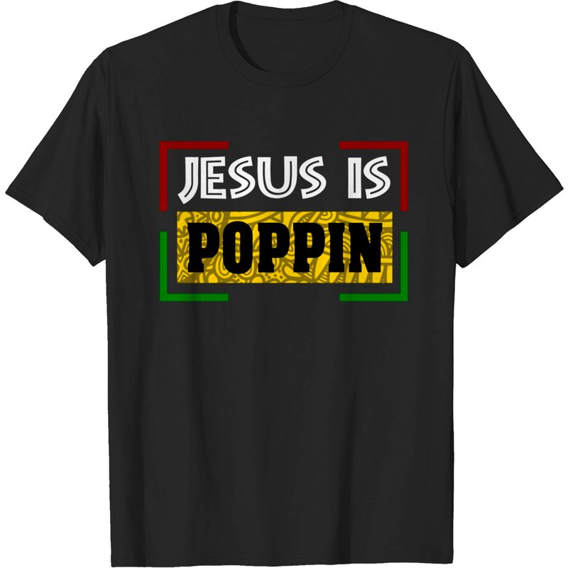 T-shirts Pullover Jesus Is Poppin pour hommes — T-shirts pour hommes