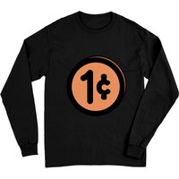 T-shirt à manches longues Penny pour unisexe en noir — T-shirts pour hommes