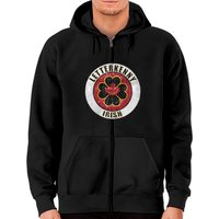 Hoodie zippé unisexe Letterkenny Irish en noir — Sweats à capuche pour hommes