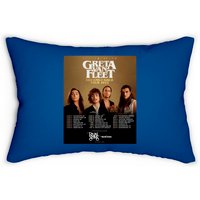 Coussin lombaire 2022 Greta Van Fleet Dreams In Gold World Tour — Coussins décoratifs