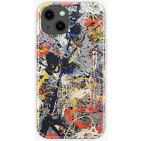 Jackson Pollack - Blue Poles iPhone Case