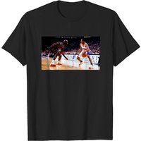 Allen Iverson Crossing Over Michael Jordan Graphic T-Shirt