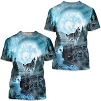 Wolf 3D Print Wolves T-Shirt — Mens T Shirts