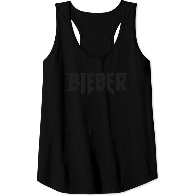 Débardeur Noir avec Logo de Justin Bieber pour Hommes