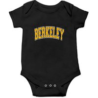 Berkeley Varsity Style Amber Text Onesie — Baby Onesies