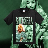 Shenseea Men's Black T-Shirt