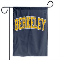 Berkeley Varsity Style Amber Text Garden Flags — Decorative Flags