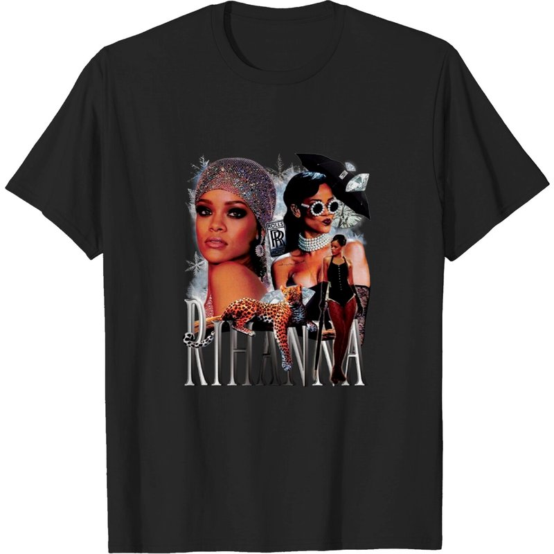 T-shirt pour hommes Rihanna en noir — T-shirts pour hommes