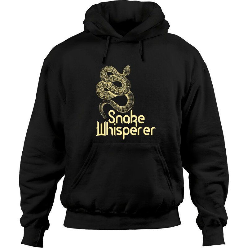 Snakes Quotes Hoodies Snake Whisperer for Unisex Black — Mens Hoodies