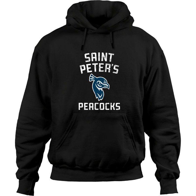 Saint Peter’s Peacocks Unisex Black Hoodie — Mens Hoodies
