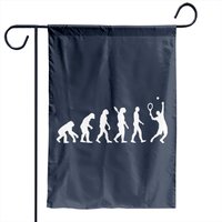 Drapeau de jardin Joueur de tennis Evolution — Drapeaux décoratifs