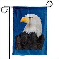 Bald Eagle Garden Flag - Double-Sided Bird Face Design — Decorative Flags