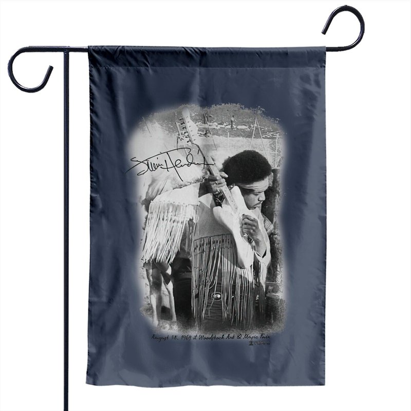 Men's Jimi Hendrix Woodstock Garden Flag — Decorative Flags