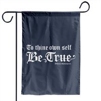 Drapeau de Jardin Citation de Shakespeare - Sois Vrai envers Toi-même
