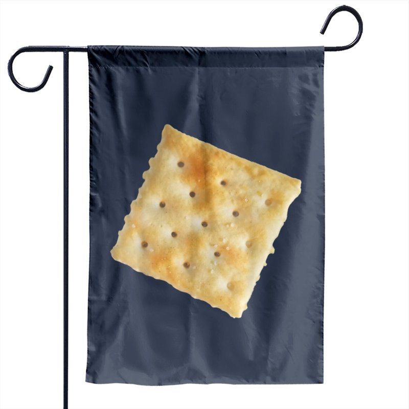 Dry White Cracker Garden Flag for Outdoor Use — Decorative Flags
