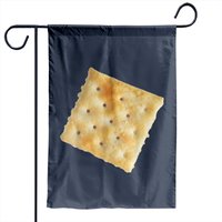 Dry White Cracker Garden Flag for Outdoor Use