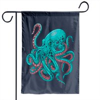 Kraken Octopus Garden Flag for Navy Theme