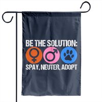 Drapeau de jardin Be The Solution Spay Neuter Adopt Animal — Drapeaux décoratifs